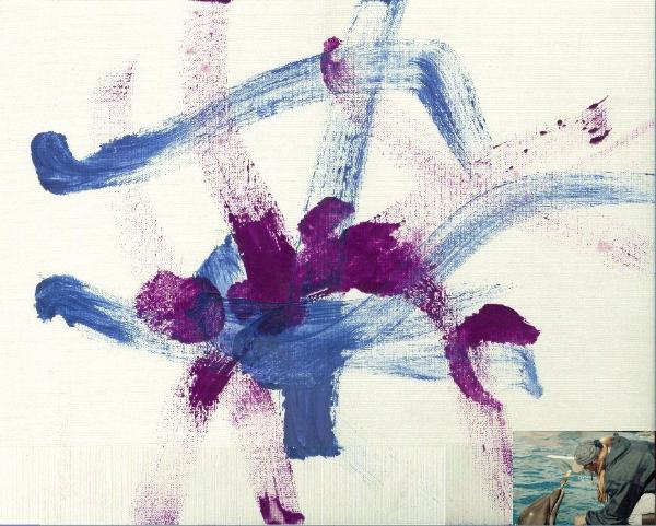 Painting done by a dolphin